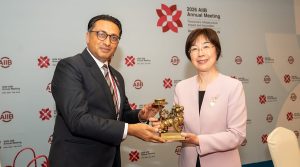 Finance Minister Wagle meets AIIB President Zou, urges more investment in reconstruction and infrastructure