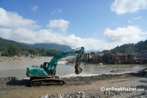 Bailey bridge installation begins along flood-damaged Galchhi-Betrawati road