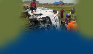 Microbus accident in Sunsari, 12 injured