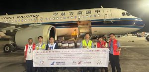 Chinese foundation brings 27 tons of relief supplies for Rasuwa flood victims