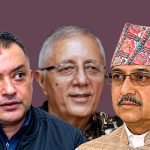 Gagan Thapa holds separate talks with Purna Bahadur Khadka and Shekhar Koirala