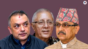 Gagan Thapa holds separate talks with Purna Bahadur Khadka and Shekhar Koirala