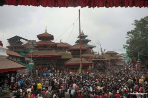 Indra Jatra begins with ceremonial erection of Indradhwaja at Hanumandhoka