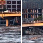 Flood sweeps away cruise ship in Narayani River, crashes into bridge