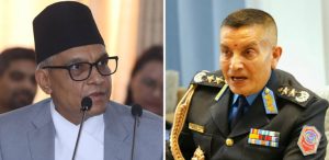 Police chief Dan Bahadur Karki meets Chief Justice Manoj Sharma