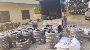 Mini truck seized with smuggled goods