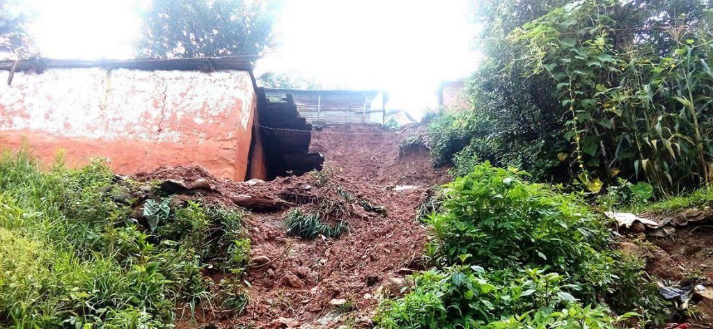 Namuna Basti in Dailekh at high risk of landslide