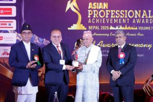 MetLife Nepal GM Nirmal Kajee Shrestha receives Asian Professional Achievement Award