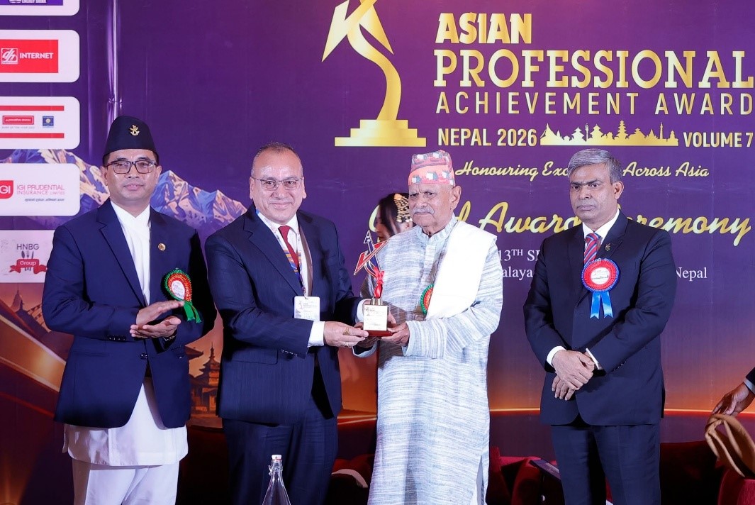 MetLife Nepal GM Nirmal Kajee Shrestha receives Asian Professional Achievement Award