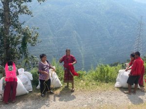 Relief materials provided to flood-affected families in Rasuwa