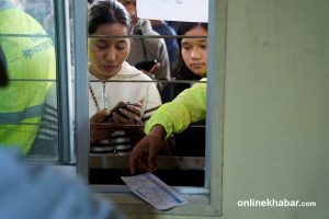 Dashain advance bus ticket booking opens, crowds gather at Kathmandu bus park