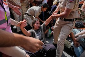 India police investigate sexual harassment allegations during protests against election commission