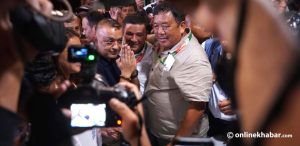 Gagan Thapa files candidacy for Nepali Congress president