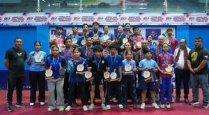 Rubin and Evana win gold at Nepal Youth Table Tennis Championship