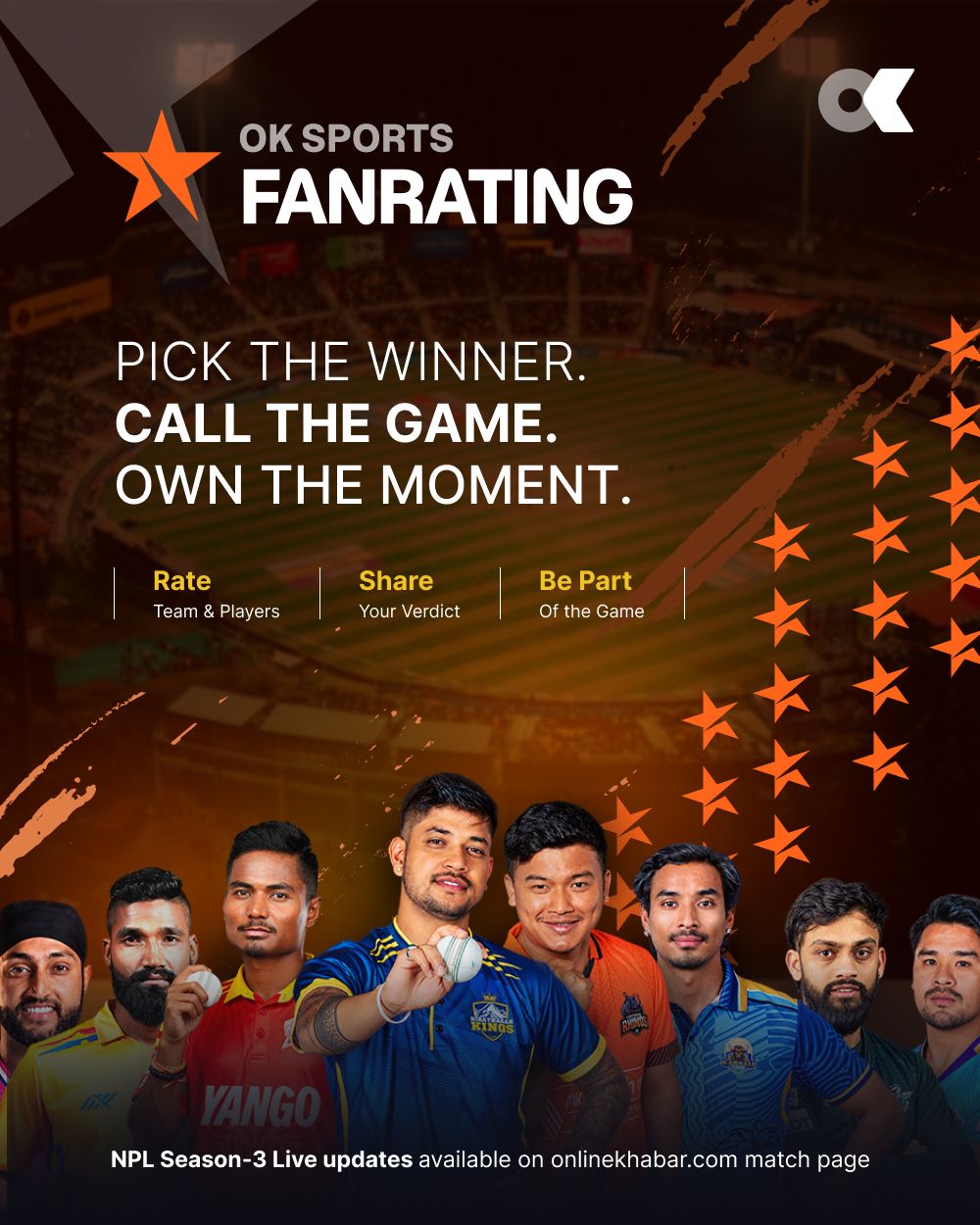 OnlineKhabar launches fan rating feature for NPL Season 3