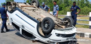 Driver killed, two injured as Indian-registered car crashes in Sarlahi
