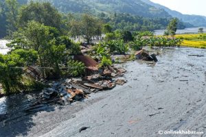 Budhi Gandaki floods damage a dozen drinking water projects