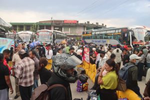 Over 207,000 passengers leave Kathmandu’s New Bus Park for Dashain