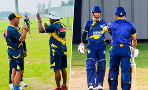 Biratnagar Kings train in India, practising with Ranji Trophy players
