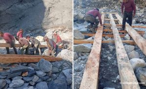 This is how the flood-hit Chum Valley trail is being fixed