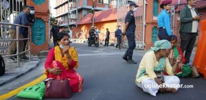 Mothers of Gen Z protest detainees stage sit-in outside Singha Durbar