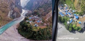 Budhi Gandaki flood strands more than 100 foreign tourists in Manaslu region