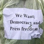 Journalists stage protest at Maitighar against arrests (Photos)