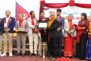 Onlinekhabar Associate Editor Sudarshan Khatiwada honoured