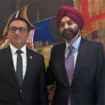 Finance Minister Wagle and World Bank President Banga meet in the US