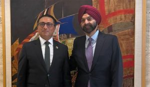 Finance Minister Wagle and World Bank President Banga meet in the US