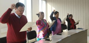 13 nominated UML Central Committee members take oath
